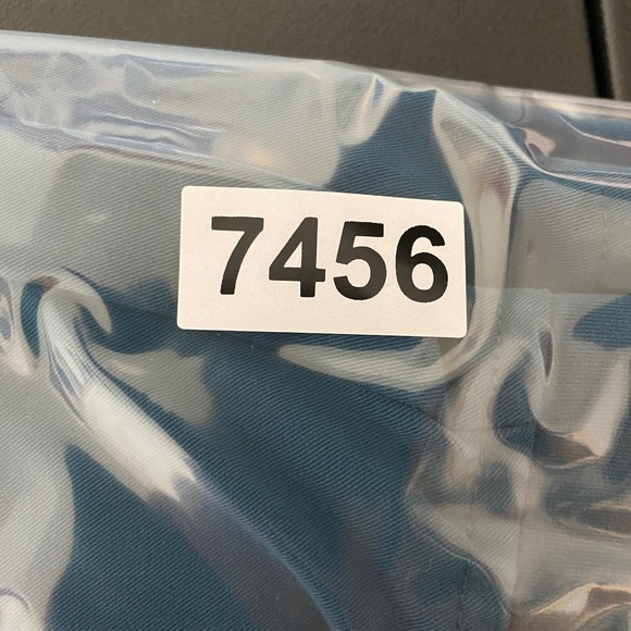 FIGS Zamora Jogger Scrub Pants Womens Large Teal Blue Cargo Pocket Drawstring - Picture 11 of 11